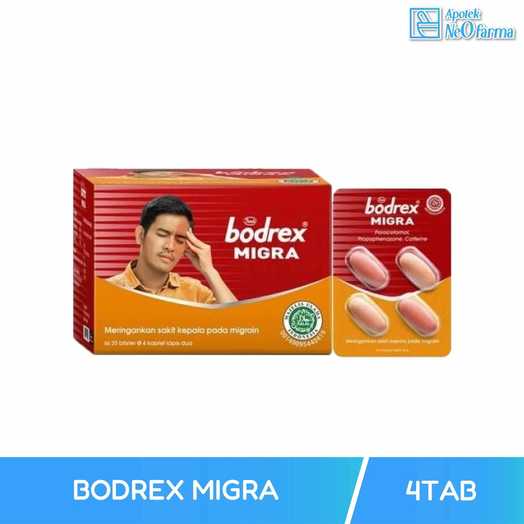 BODREX MIGRA BOX 25 STR @ 4 TAB