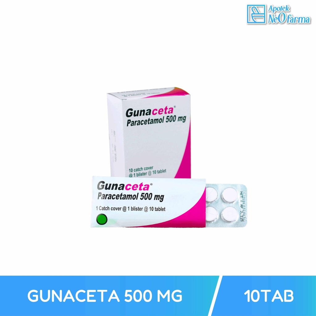 GUNACETA 500 MG BOX 10 STR @ 10 TAB