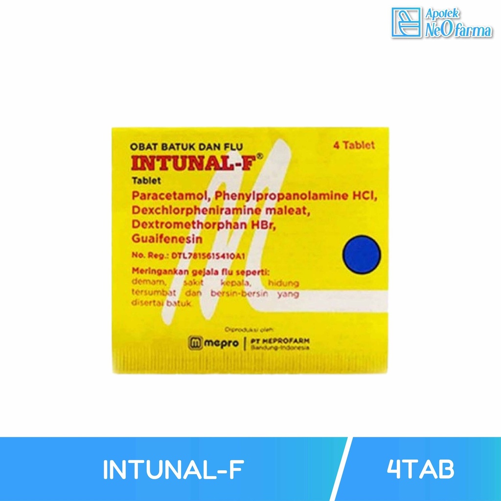 INTUNAL-F BOX 25 STR @ 4 TAB