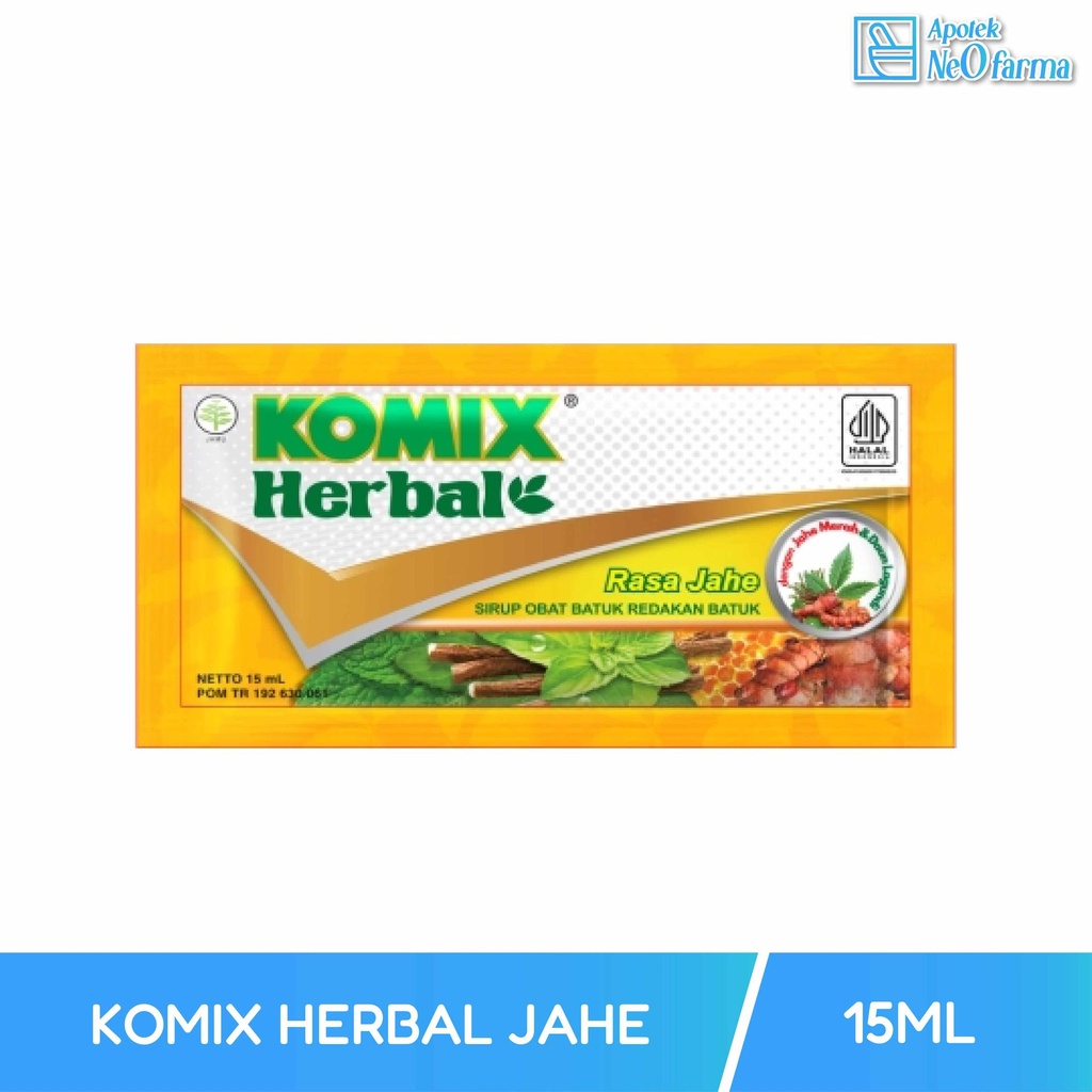KOMIX HERBAL JAHE BOX 6 SCHT @ 15ML