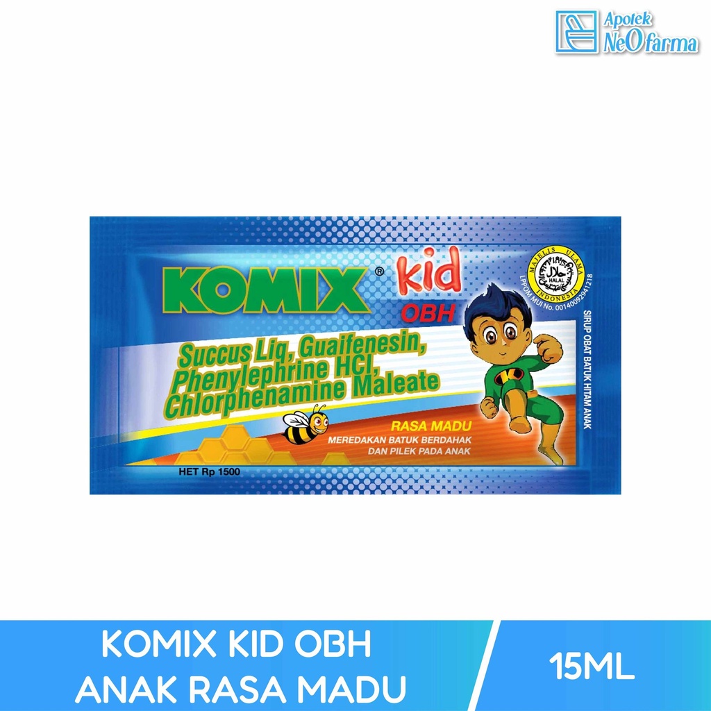 KOMIX KID OBH ANAK RASA MADU 10 SCHT @ 5 ML
