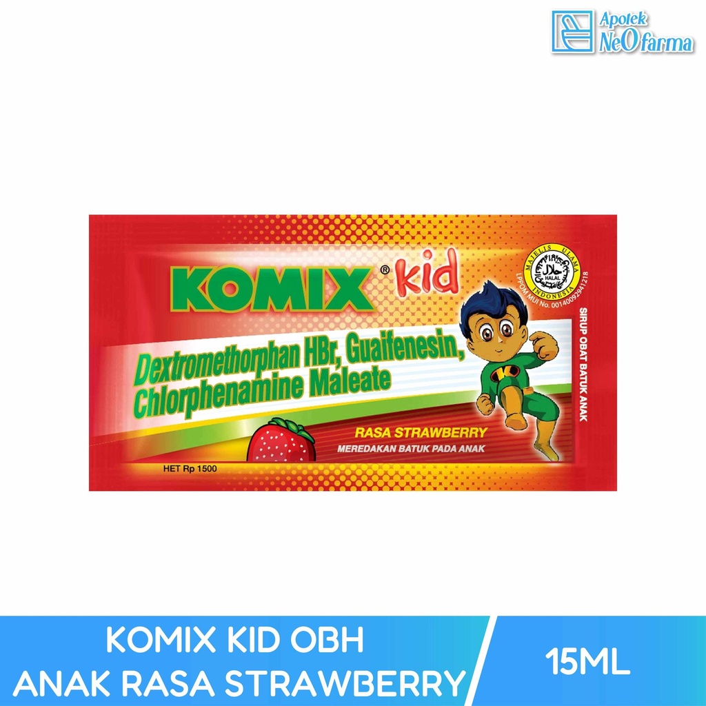 KOMIX KID RASA STRAWBERRY BOX 10 SCHT @ 5 ML