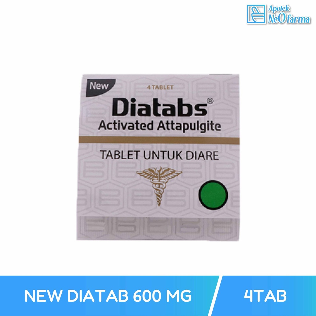 NEW DIATAB 600 MG BOX 25 STR @ 4 TAB