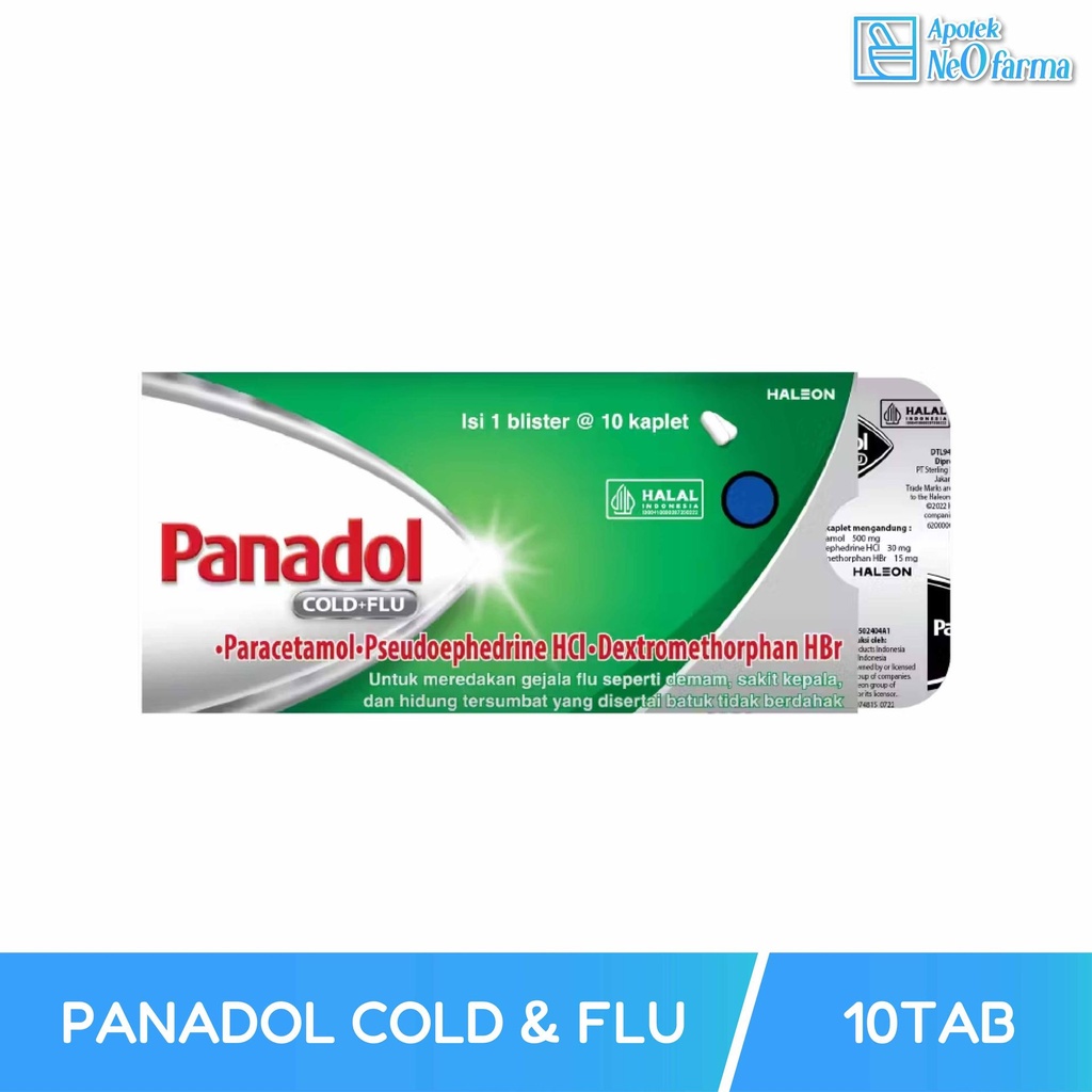 PANADOL COLD & FLU 10 MG BOX 10 STR @ 10 CAP