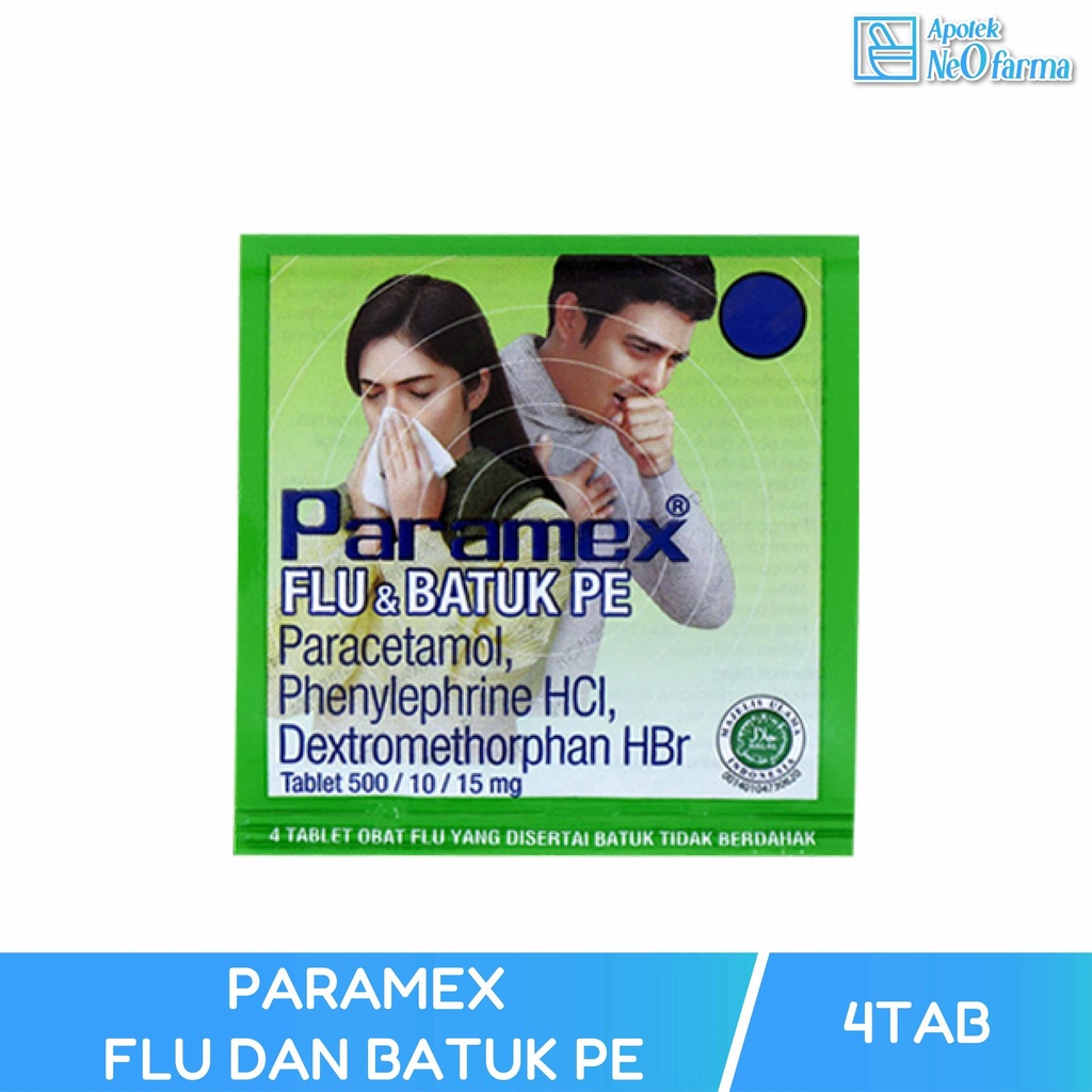 PARAMEX FLU DAN BATUK PE BOX 25 STR @ 4 TAB