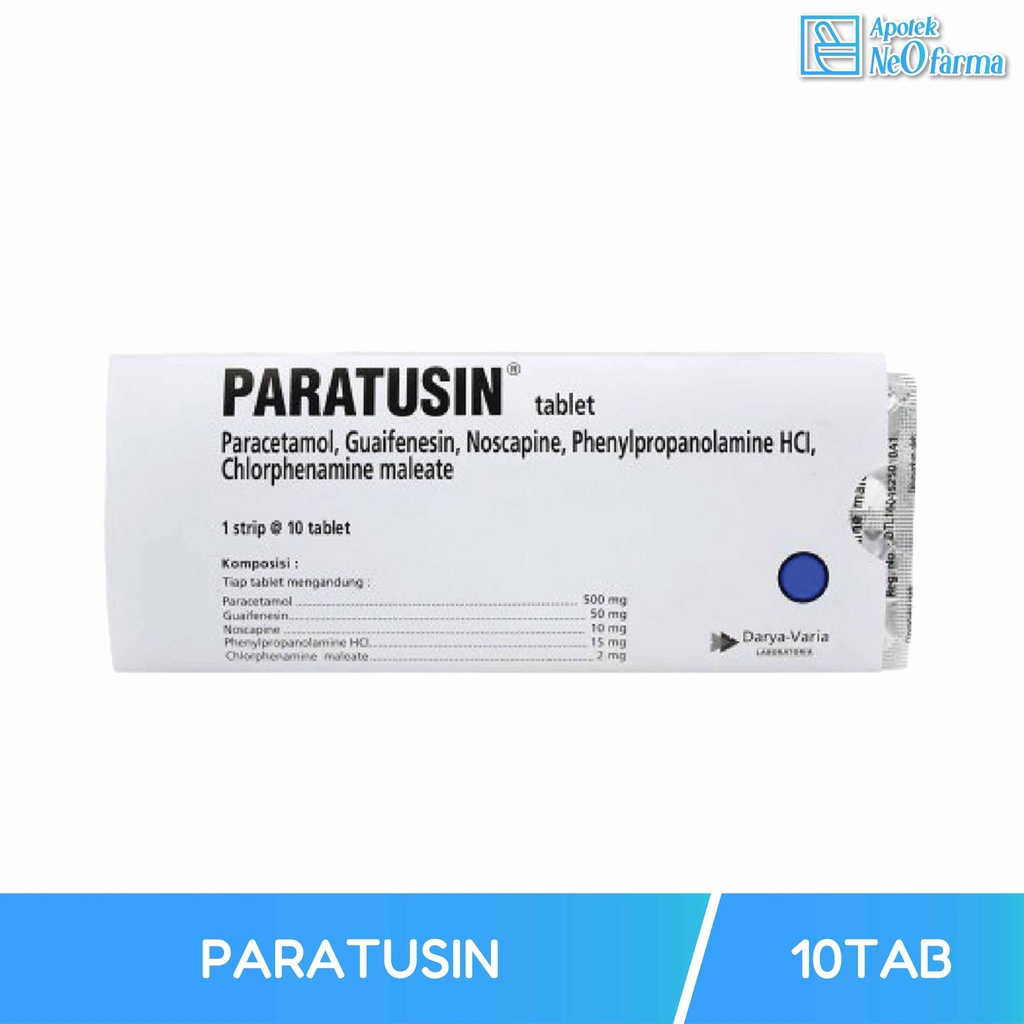 PARATUSIN BOX 20 STR @ 10 TAB