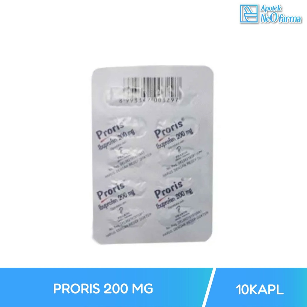 PRORIS 200 MG BOX 5 STR @ 10 KAPL