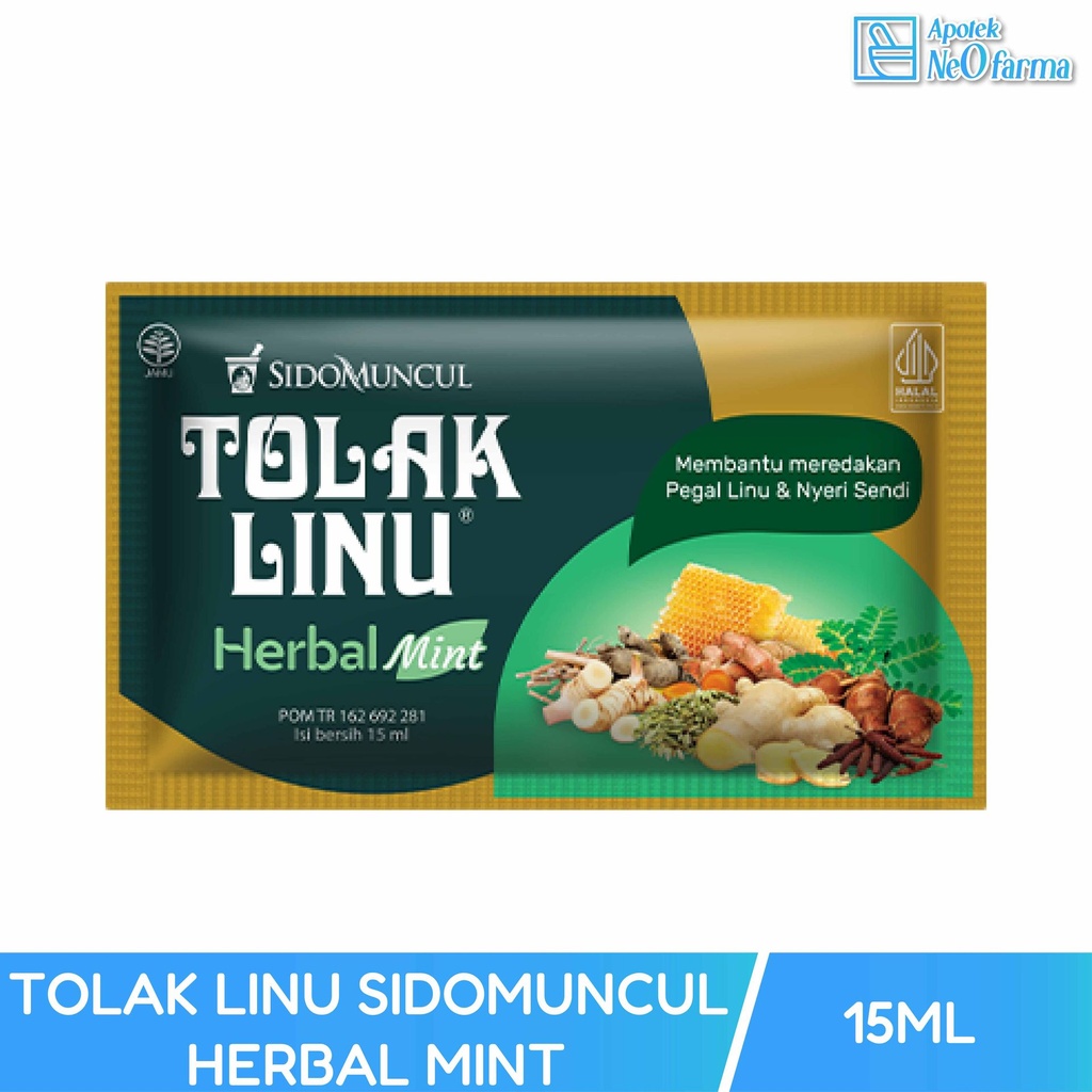 TOLAK LINU SIDOMUNCUL HERBAL MINT BOX 5 SCHT @ 15 ML