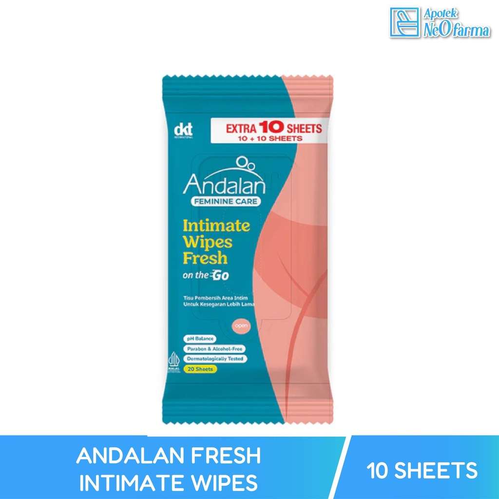 ANDALAN FRESH INTIMATE WIPES 20 SHEETS