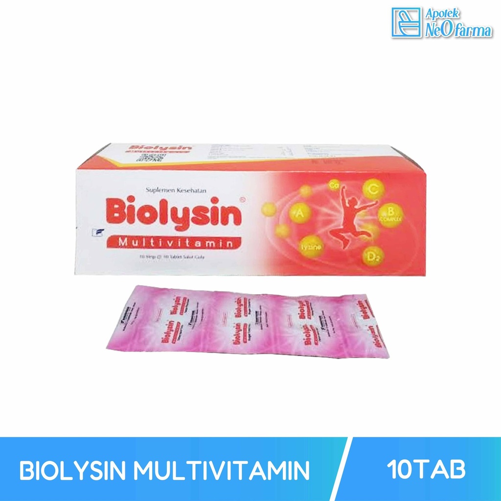 BIOLYSIN MULTIVITAMIN BOX 10 STR @ 10 TAB