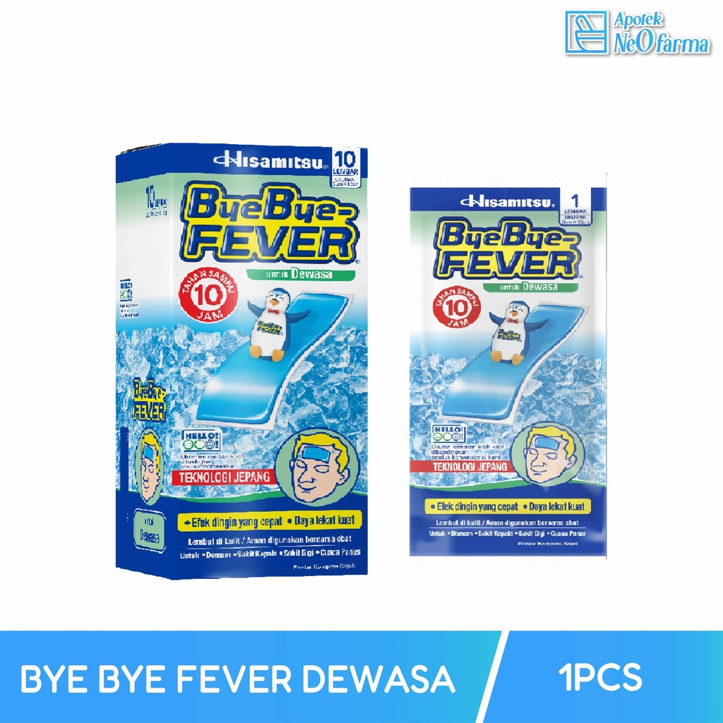 BYE BYE FEVER DEWASA BOX 10 PCS