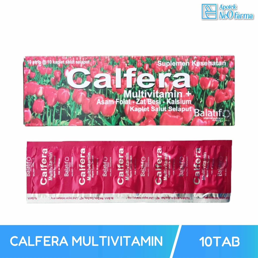 CALFERA MULTIVITAMIN BOX 10 STR @ 10 TAB