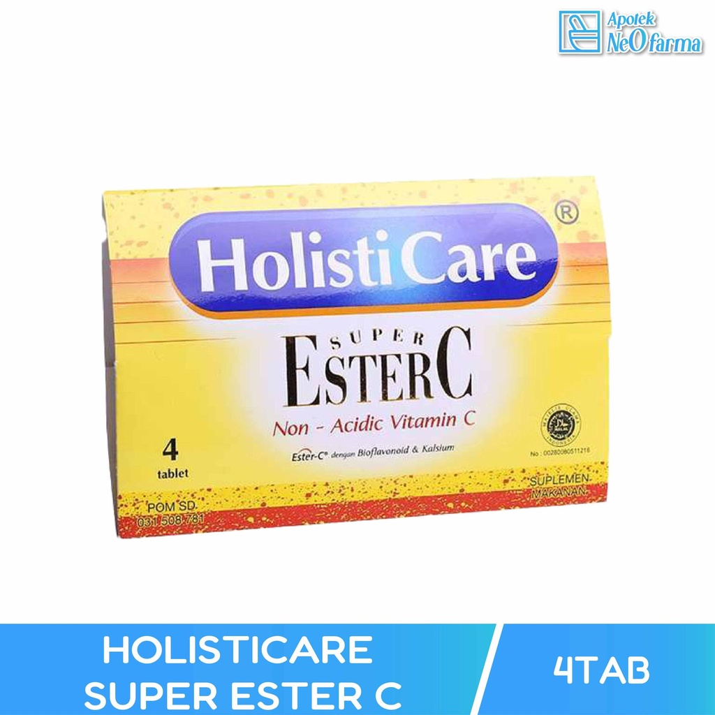 HOLISTICARE SUPER ESTER C BOX 12 STR @ 4 TAB