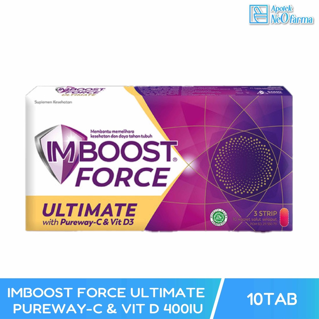 IMBOOST FORCE ULTIMATE PUREWAY-C & VIT D 400IU BOX 3 STR @ 10 KAPL