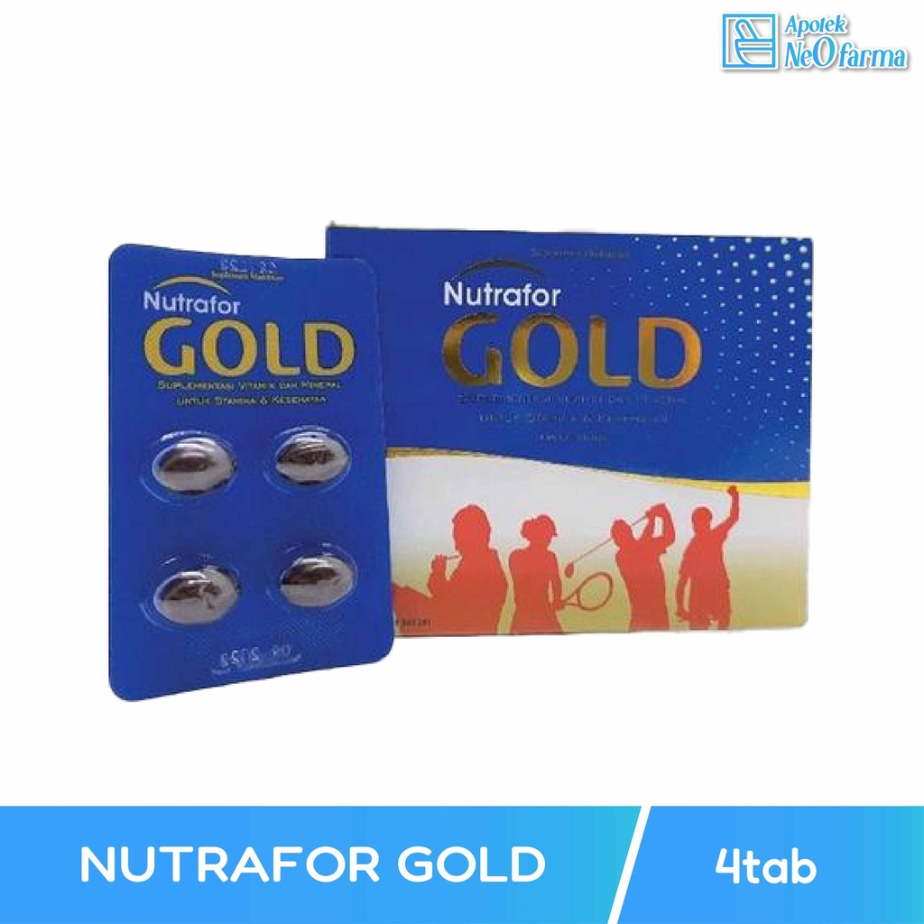 NUTRAFOR GOLD KEMASAN BARU BOX 10 STR @ 4 SOFTGEL