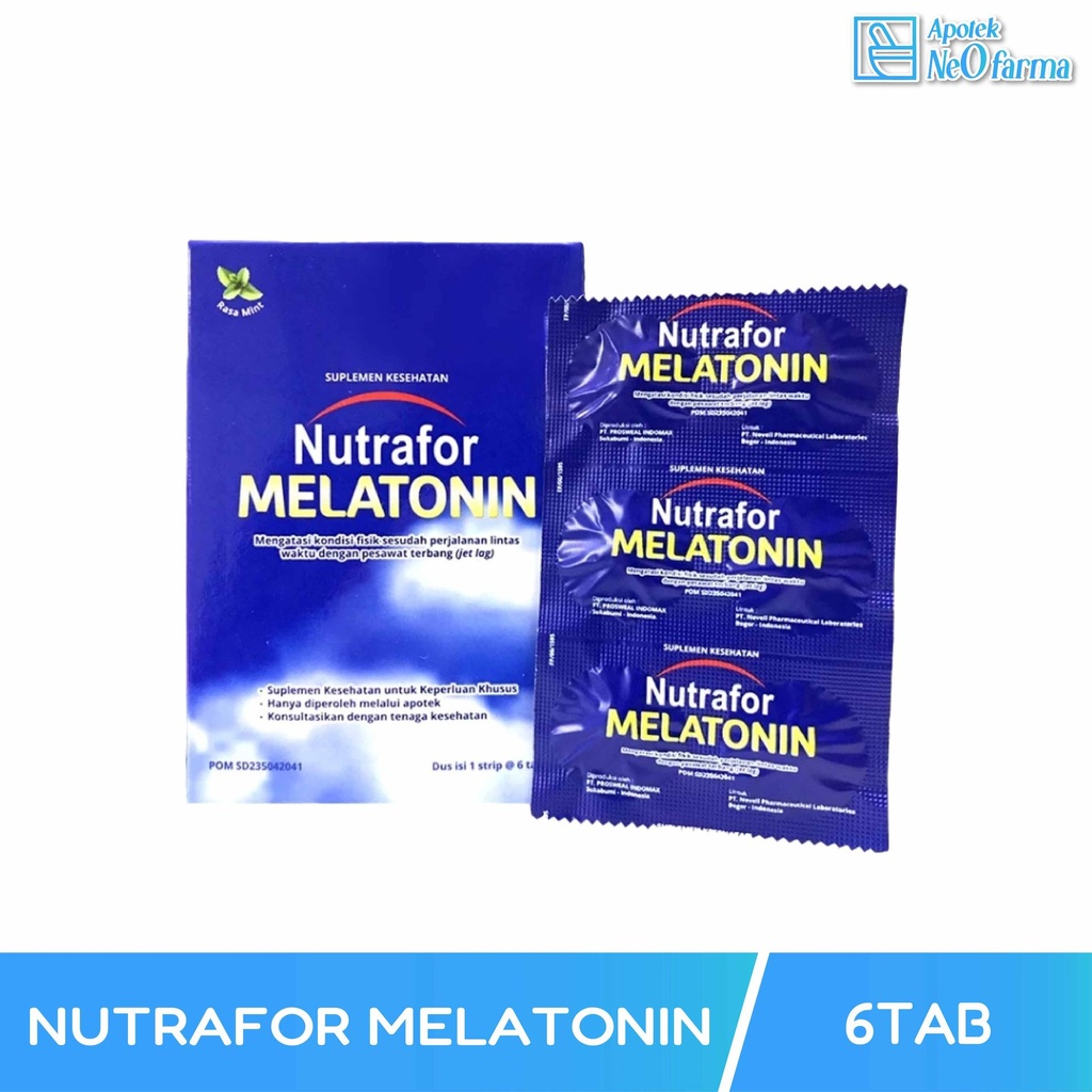 NUTRAFOR MELATONIN BOX 1 STRIP @ 6 TABLET
