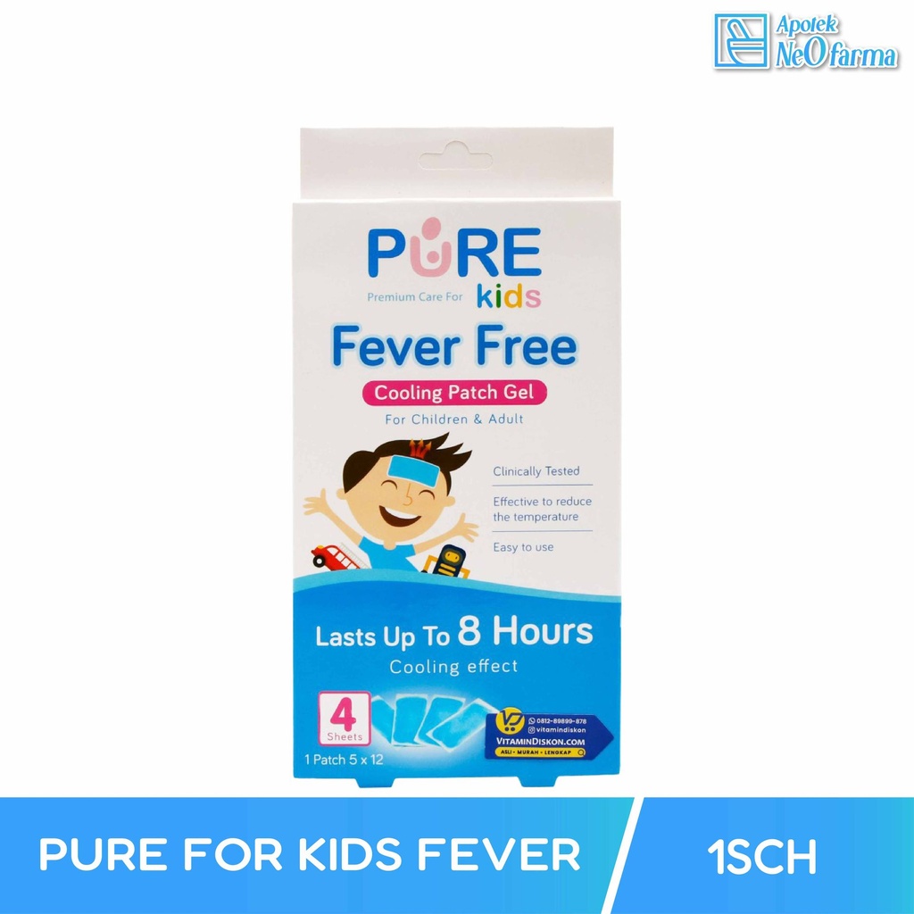 PREMIUM CARE PURE FOR KIDS FEVER FREE COOLING PATCH GEL