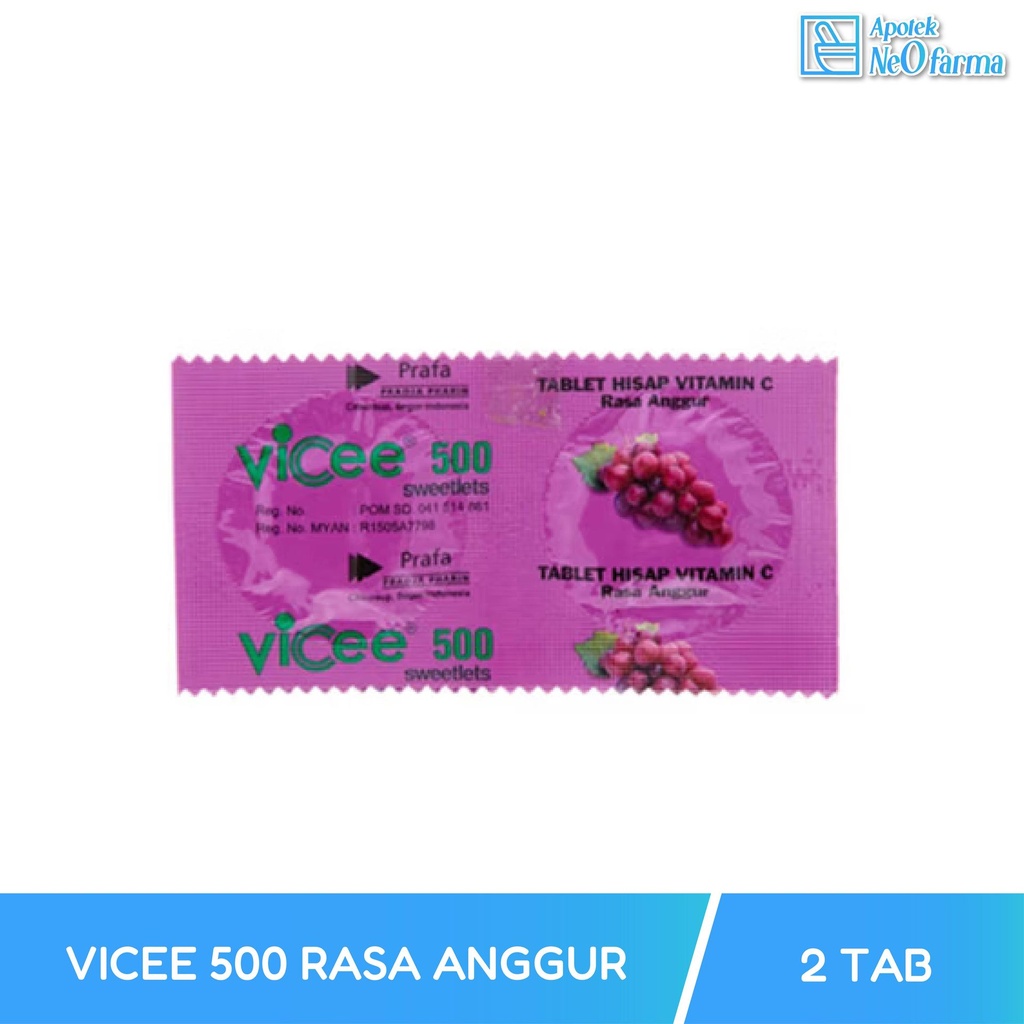 VICEE 500 RASA ANGGUR BOX 50 STR @ 2 TAB