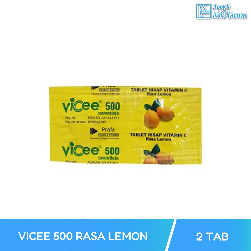 VICEE 500 RASA LEMON BOX 50 STR @ 2 TAB