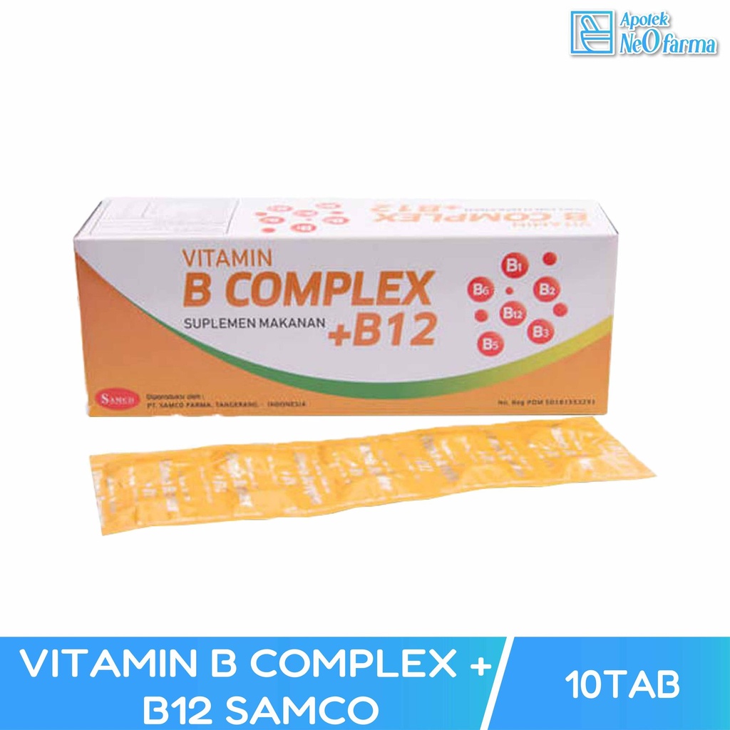 VITAMIN B COMPLEX + B12 SAMCO BOX 10 STR @ 10 KAPL