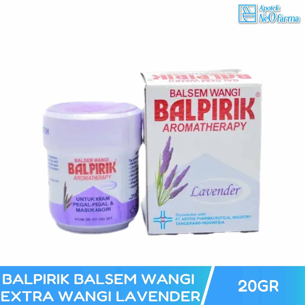 BALPIRIK BALSEM WANGI EXTRA WANGI LAVENDER 20 GR