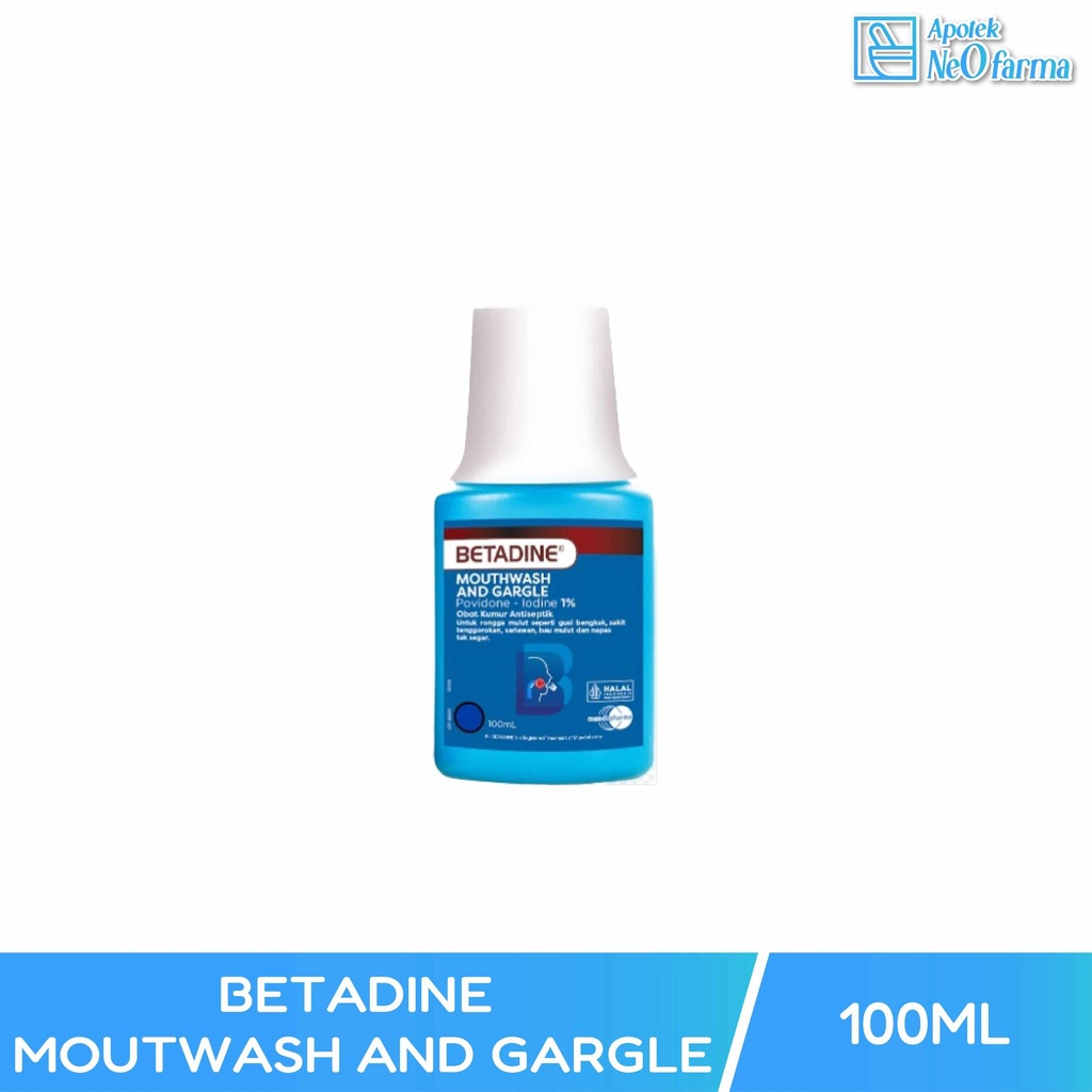 BETADINE MOUTWASH AND GARGLE 100 ML