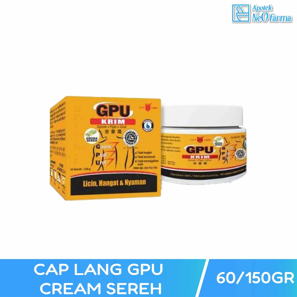 CAP LANG GPU CREAM SEREH 150 GR