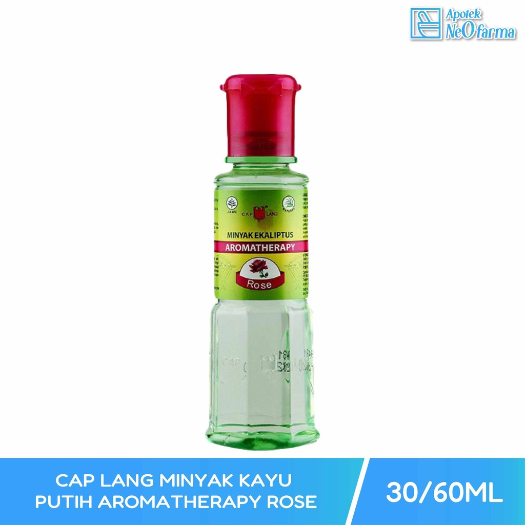 CAP LANG MINYAK KAYU PUTIH AROMATHERAPY ROSE 60 ML