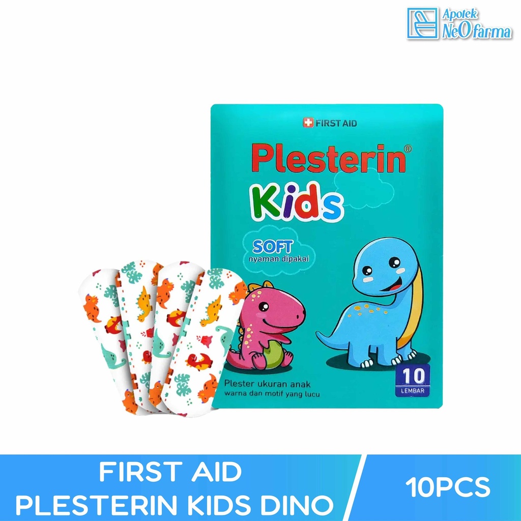 FIRST AID PLESTERIN KIDS DINO PAK 10 PCS