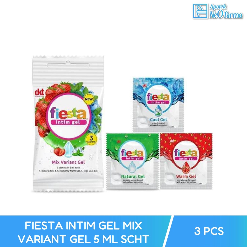 FIESTA INTIM GEL MIX VARIANT GEL 5 ML SCHT @ 3 PCS