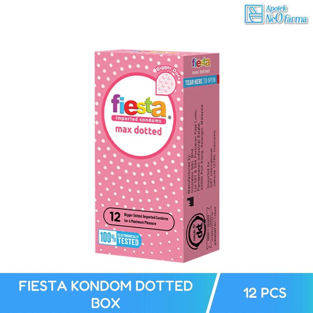 FIESTA KONDOM DOTTED BOX 12 PCS