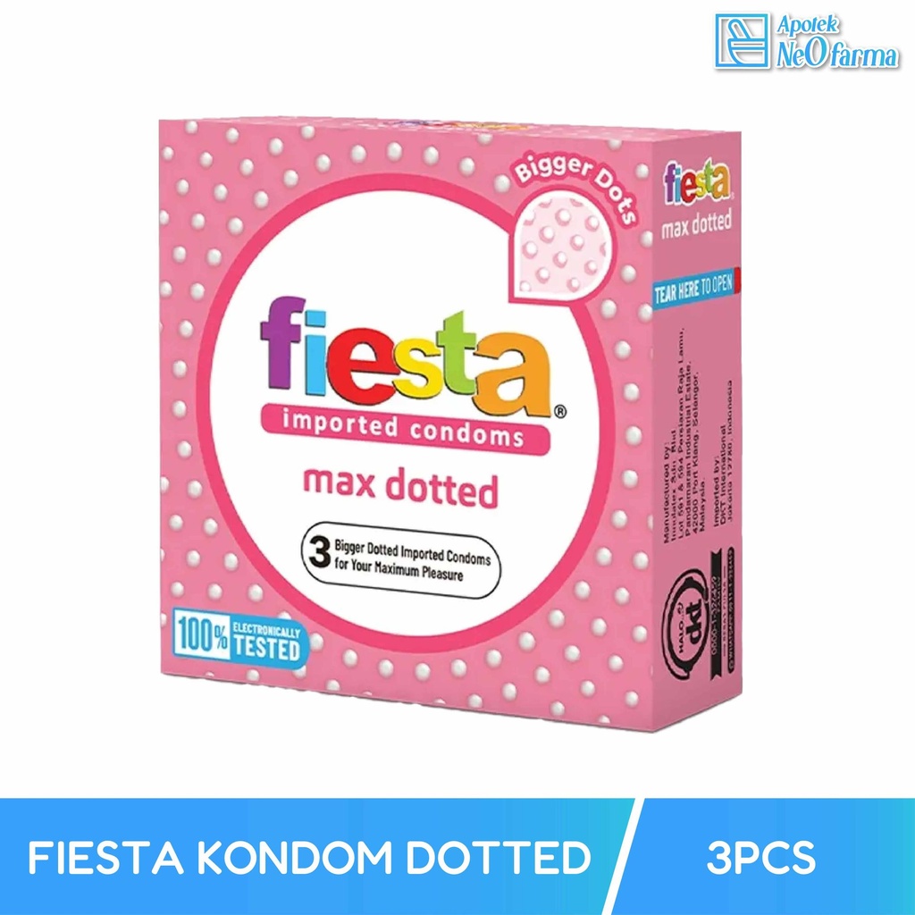 FIESTA KONDOM DOTTED BOX 3 PCS
