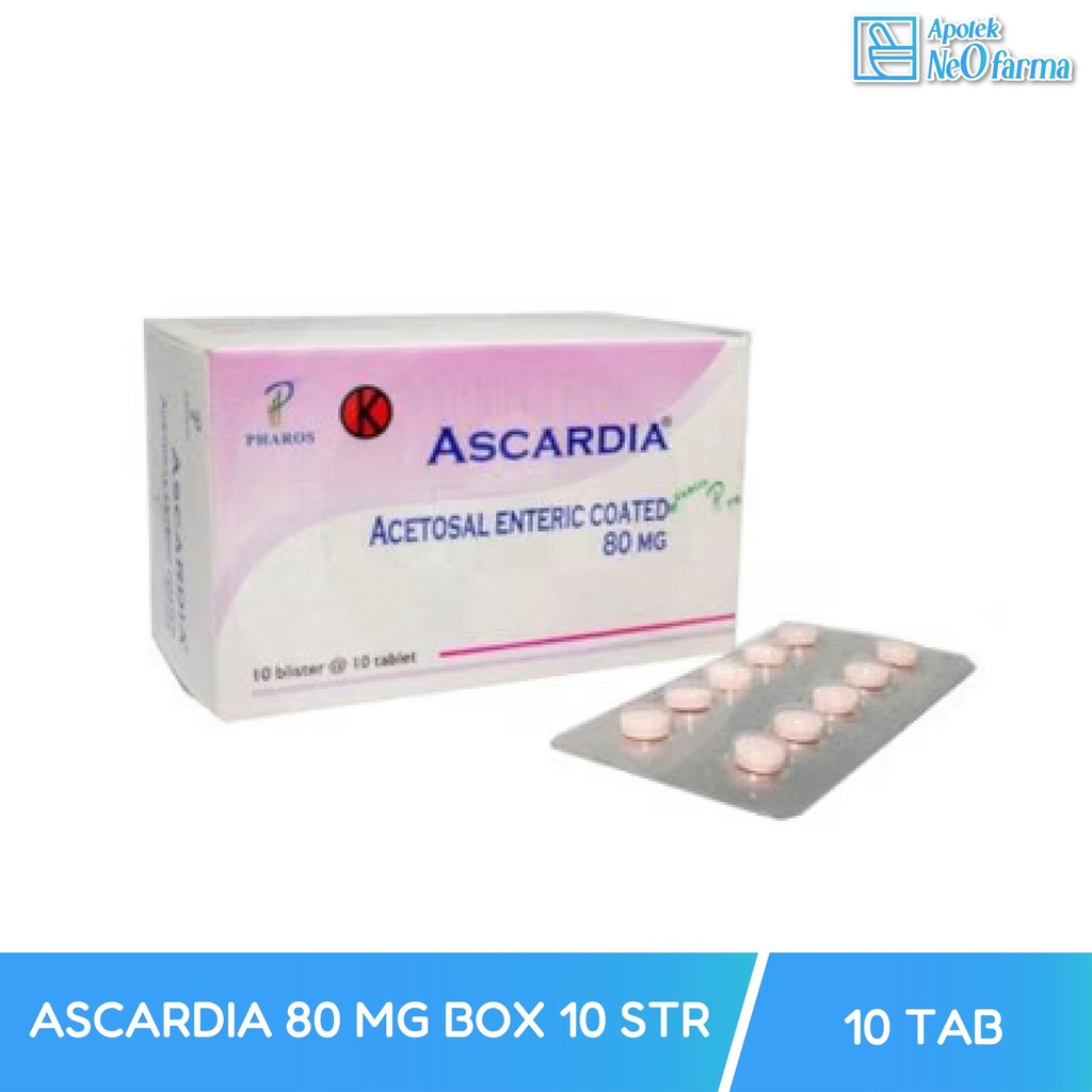 ASCARDIA 80 MG BOX 10 STR @ 10 TAB