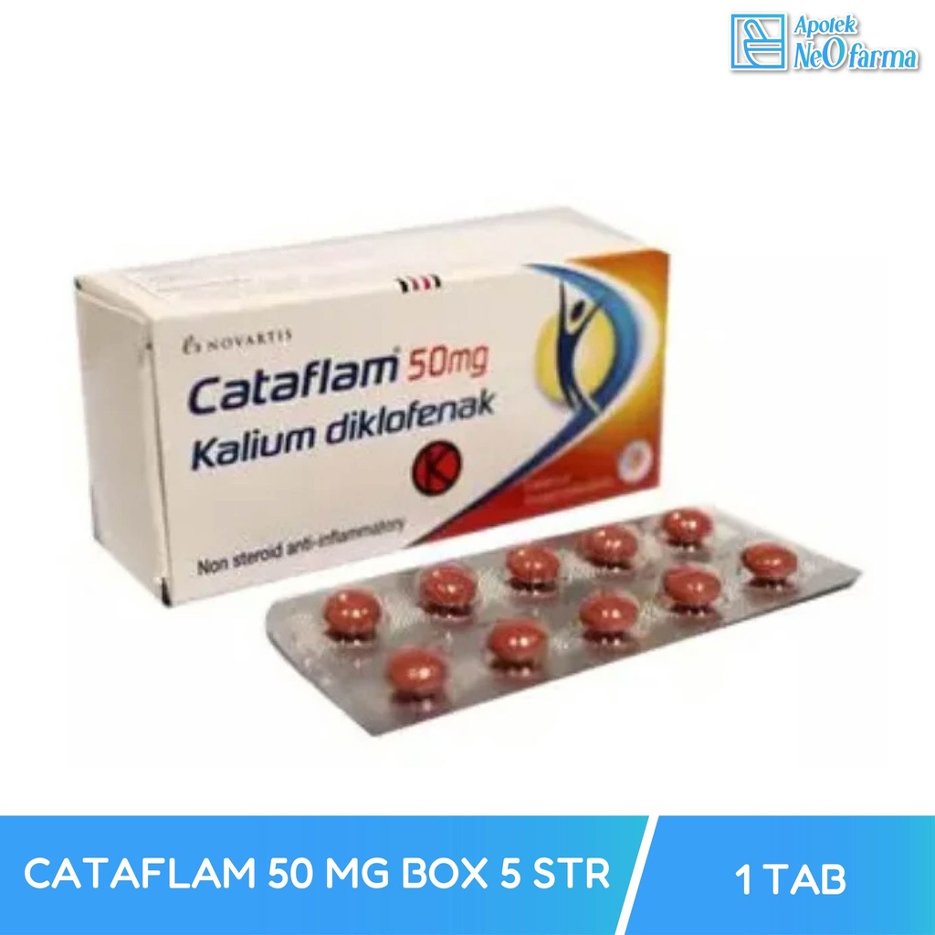 CATAFLAM 50 MG BOX 5 STR @ 10 TAB