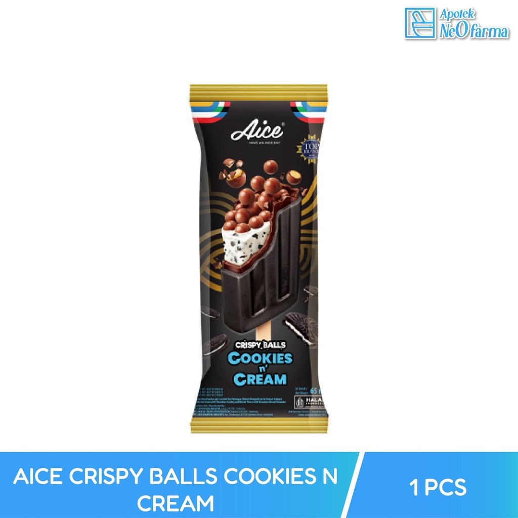 AICE CRISPY BALLS COOKIES N CREAM