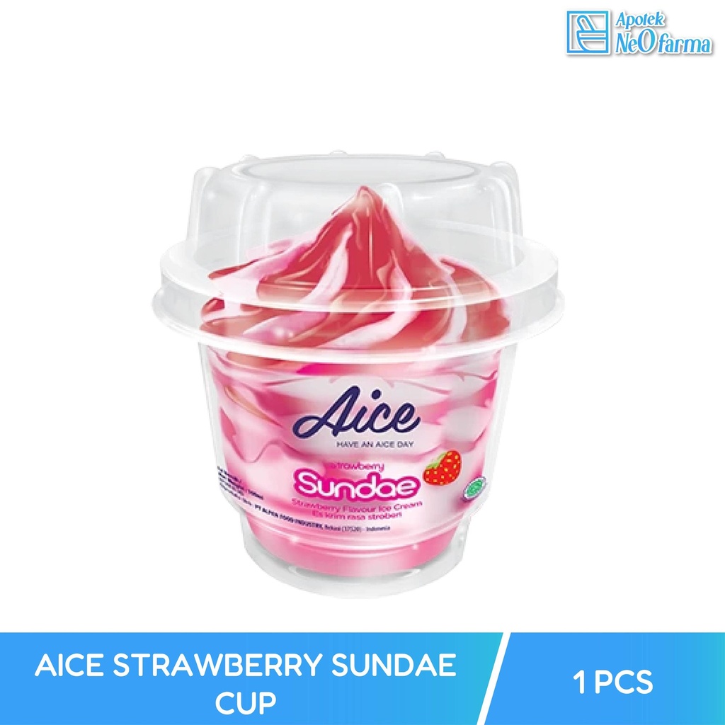 AICE STRAWBERRY SUNDAE CUP
