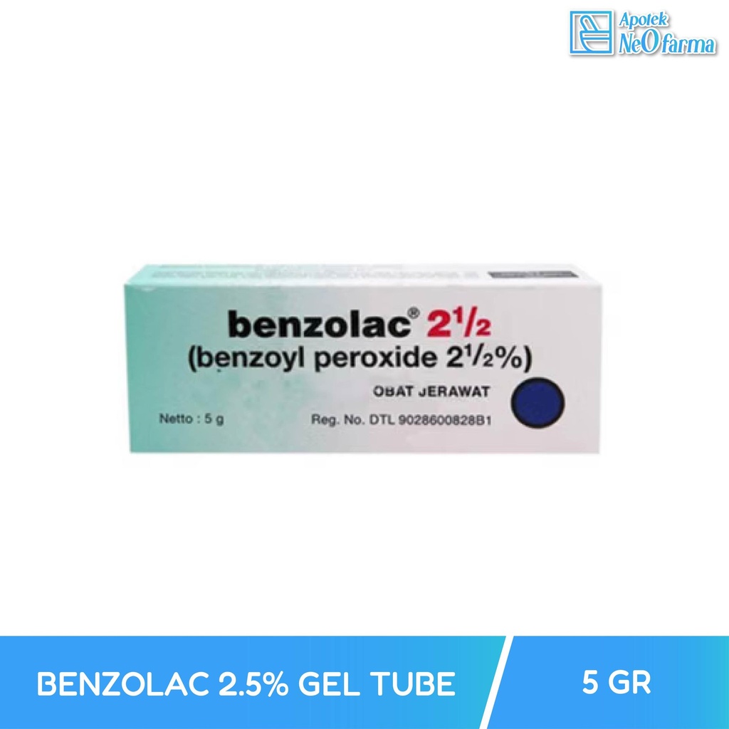 BENZOLAC 2.5% GEL 5 GR TUB