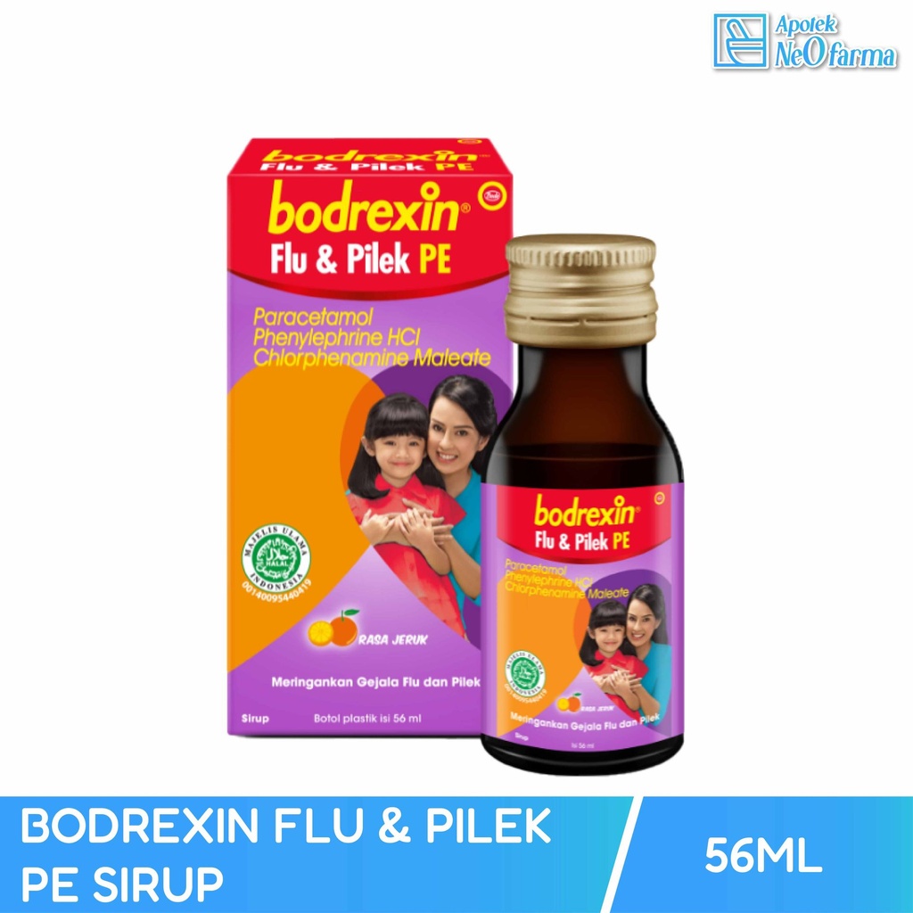 BODREXIN FLU & PILEK PE SIRUP 56ML