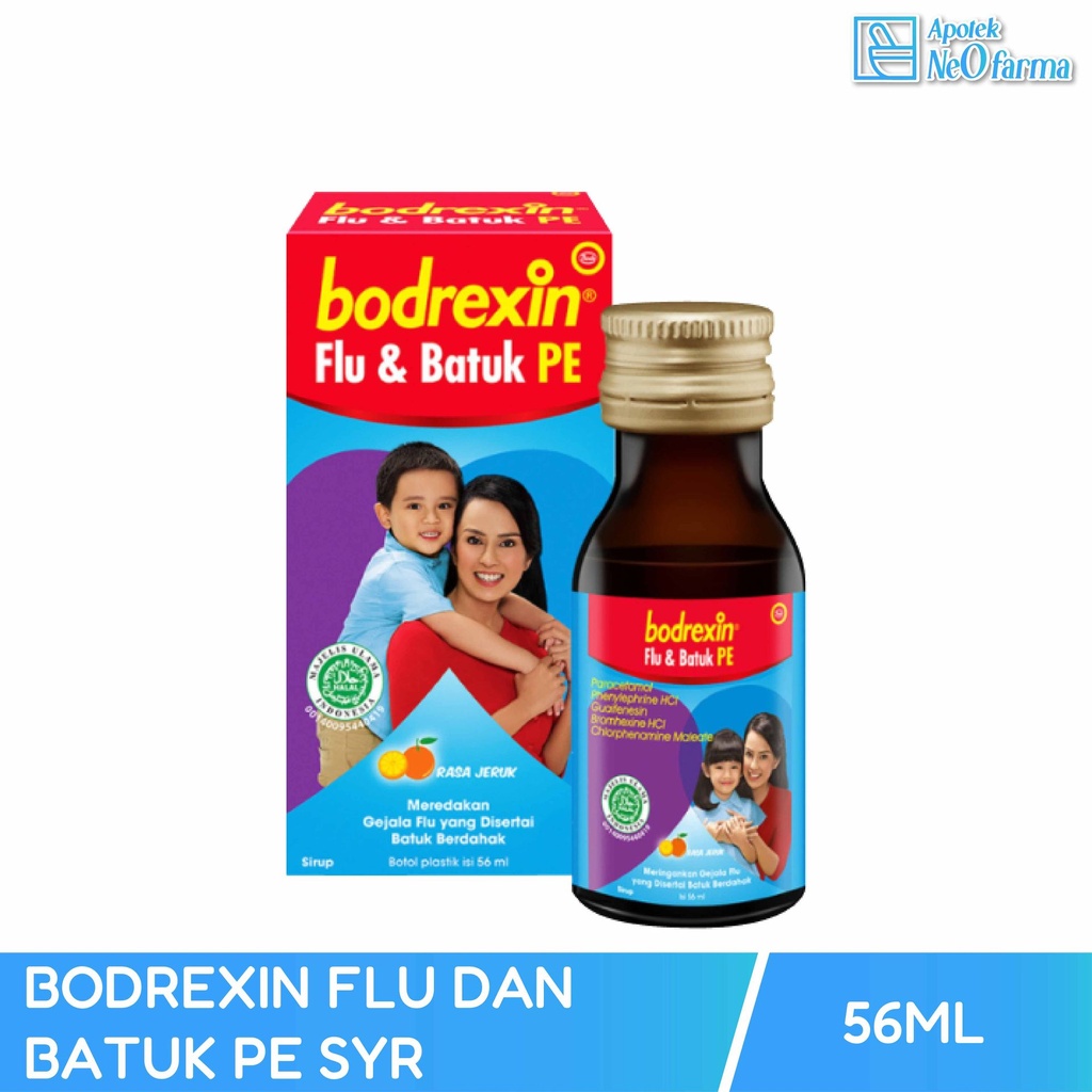 BODREXIN FLU DAN BATUK PE SYR 56 ML