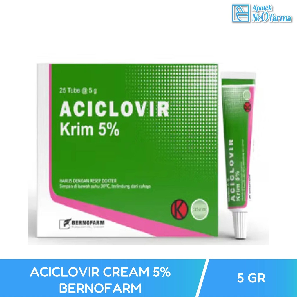 ACICLOVIR CREAM BERNOFARM 5% @ 5 GR TUBE