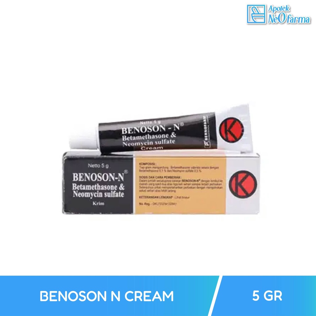 BENOSON N CREAM 5 GR TUB