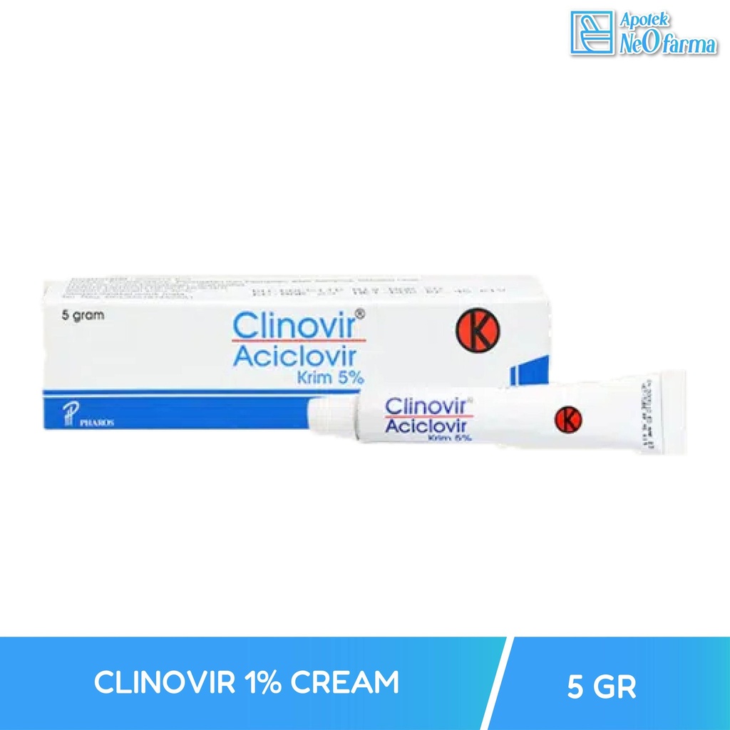 CLINOVIR 1% CREAM 5 GR TUB
