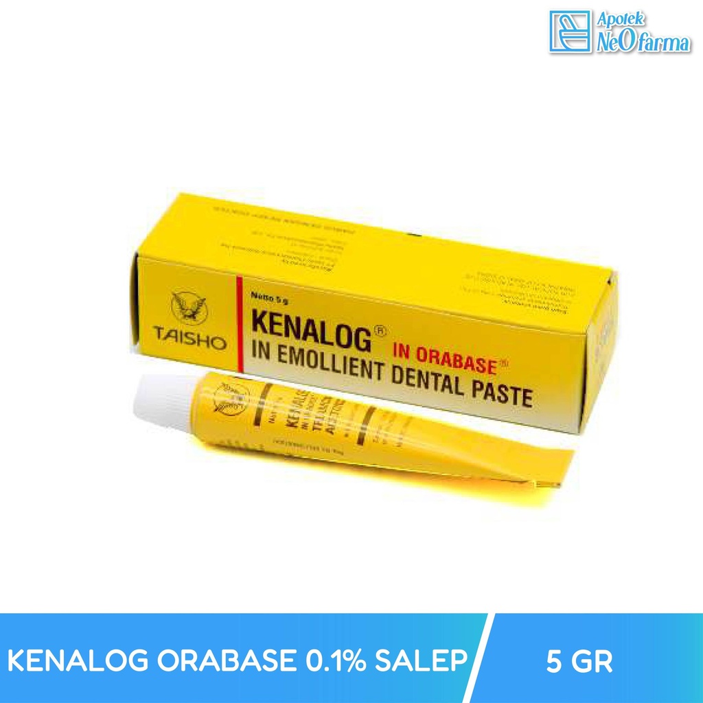 KENALOG ORABASE 0.1% SALEP 5 GR TUB