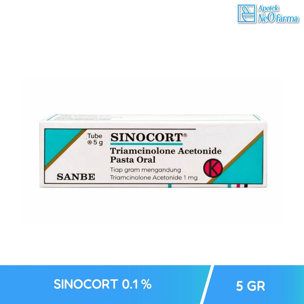SINOCORT 0.1 % 5 GR TUB