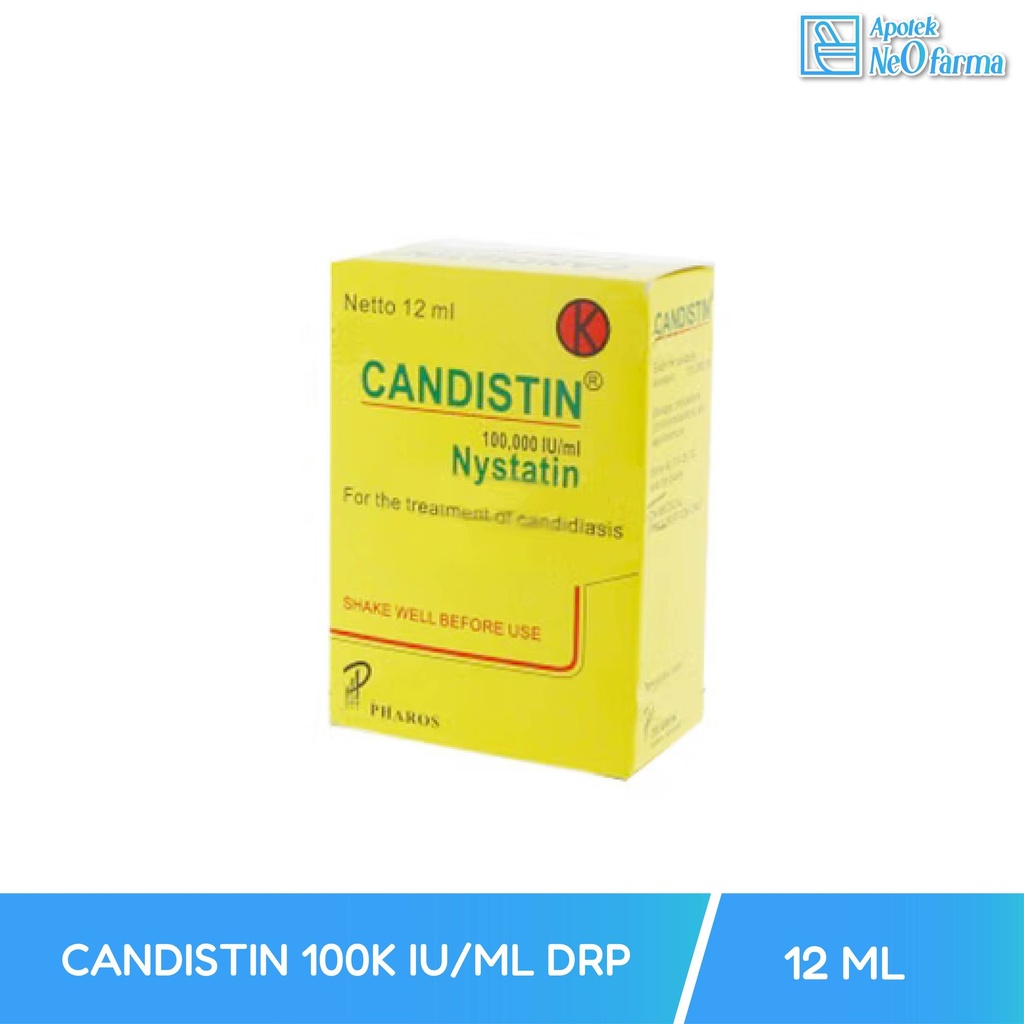 CANDISTIN 100 IU/ML DRP @ 12 ML