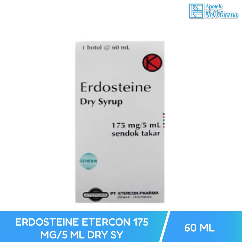 ERDOSTEINE ETERCON 175 MG/5 ML DRY SYR 60ML