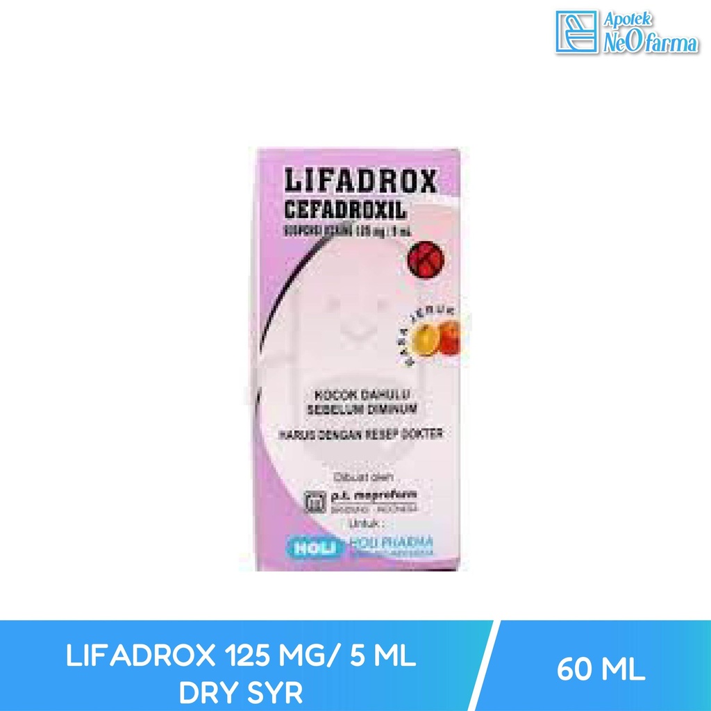 LIFADROX 125 MG/ 5 ML DRY SYR 60 ML