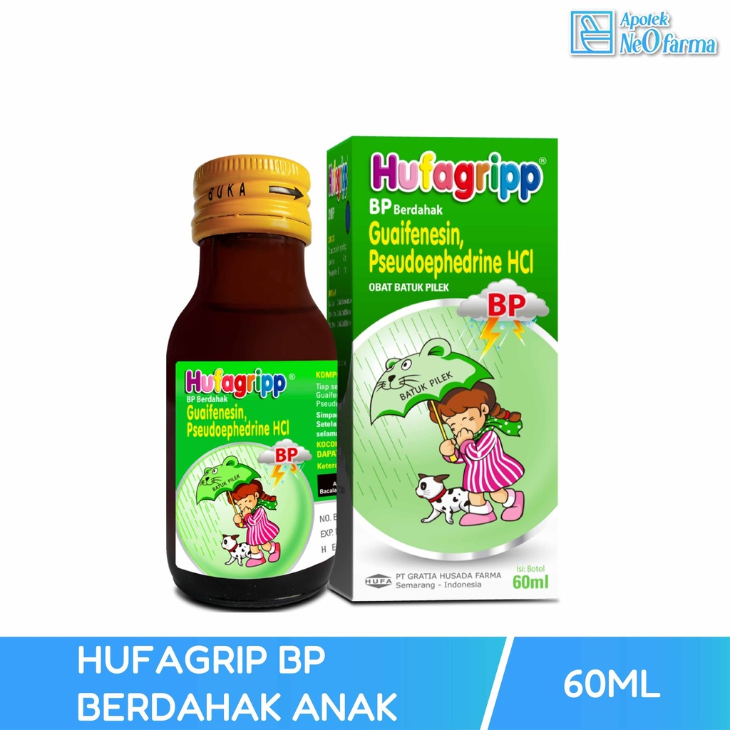 HUFAGRIPP BP BERDAHAK ANAK SYR 60ML