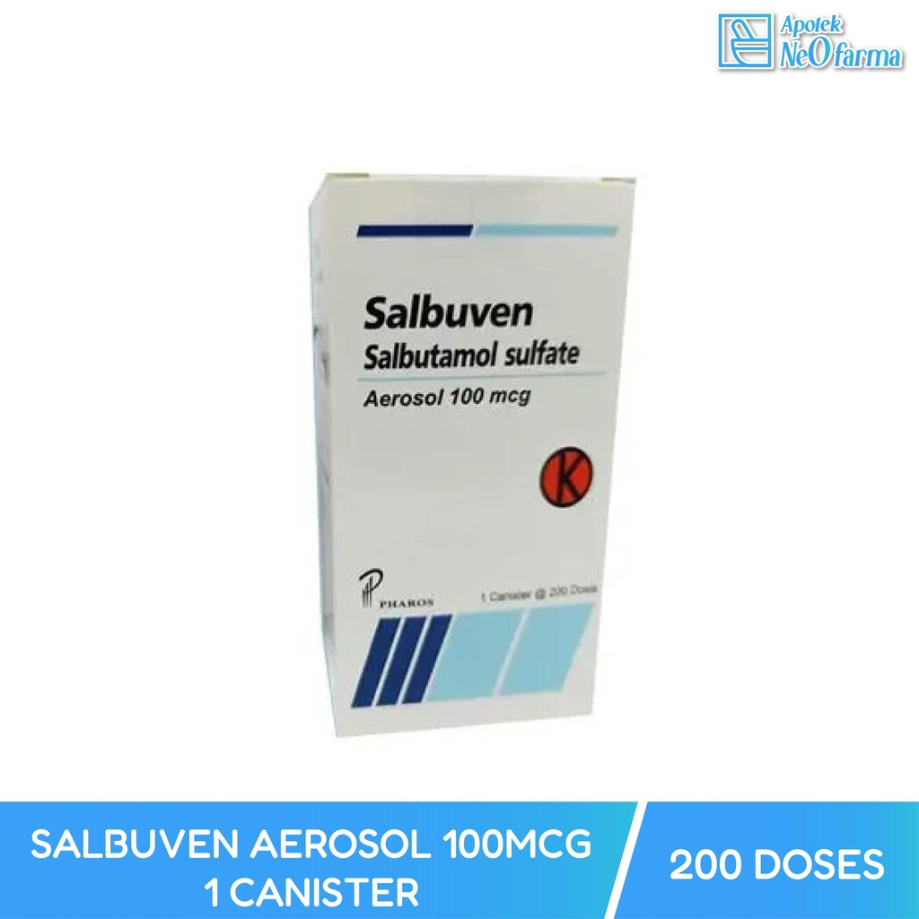 SALBUVEN AEROSOL 100MCG 1 CANISTER @200 DOSIS