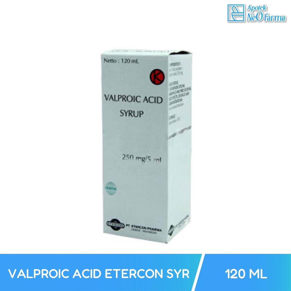 VALPROIC ACID ETERCON SYR 120 ML